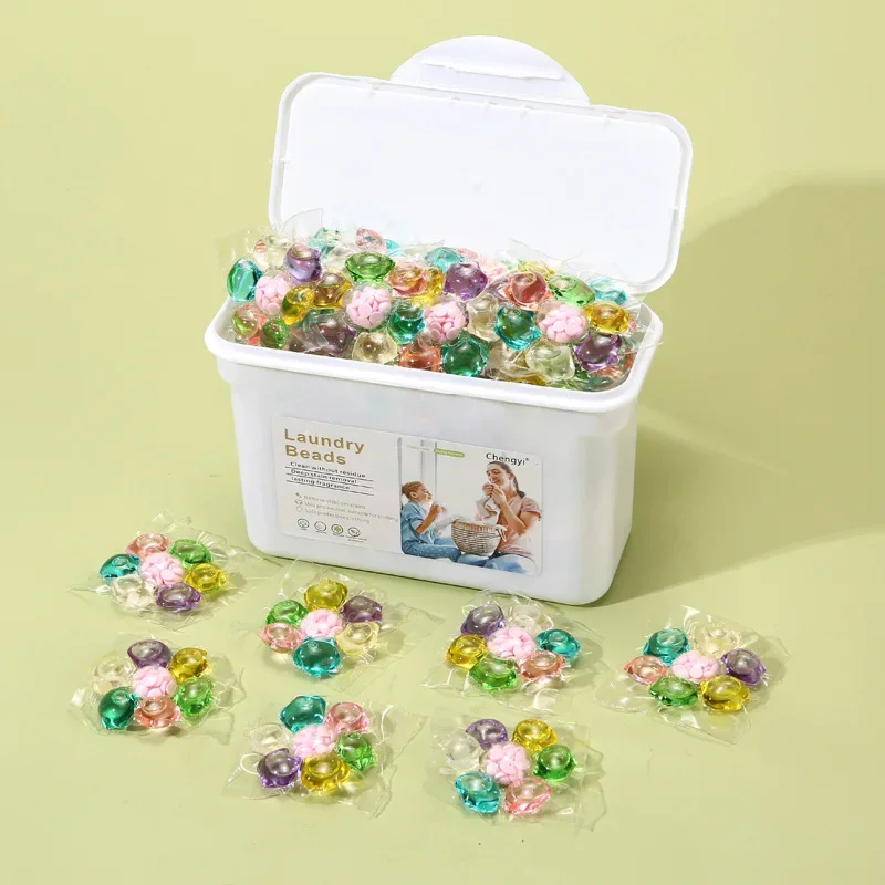 30/50 pezzi perline di gel per bucato 7 in 1 profumo multiuso detersivo forte fragranza bucato profumo a lunga durata odore delicato