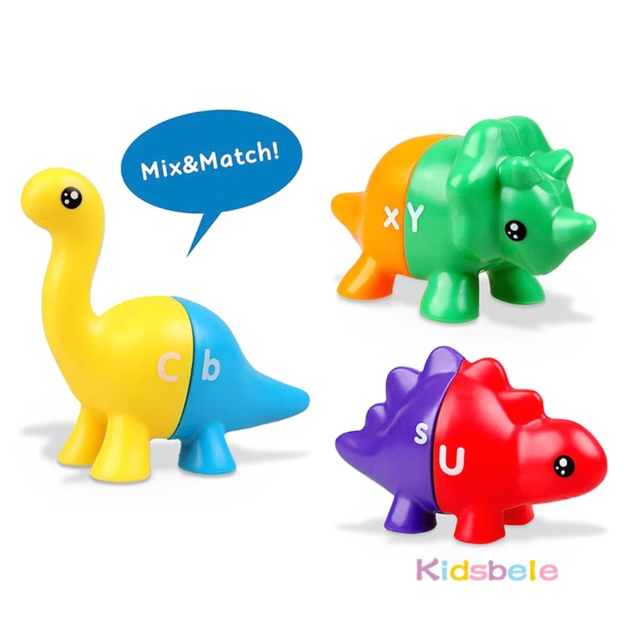 Montessori Dinosaur Sorting Toy For Toddlers Educational Game_voghion.com