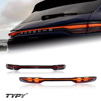 TYPY Upgrade Modified Dynamic Turn Signal Brake Taillight Assembly Car Tail Lamp For Porsche Macan Through Taillights 2014-2017