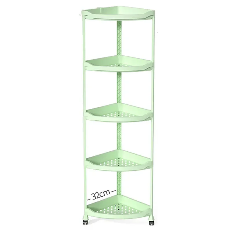 Kitchen shelf floor, multi-layered ultra-narrow 18cm cart, refrigerator against the wall, 20cm side storage
