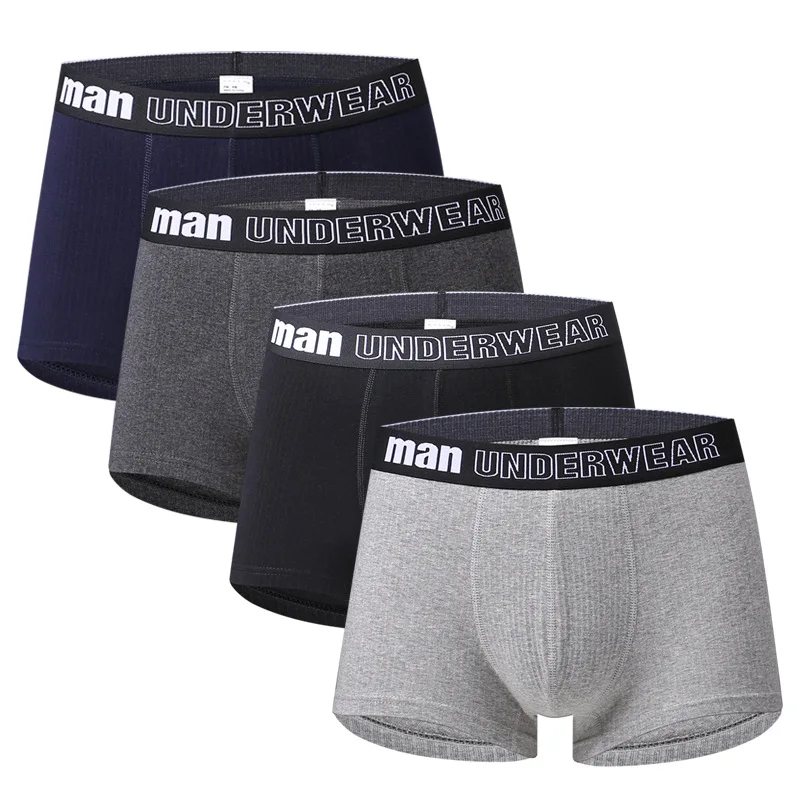 

High Quality Men Underwear Boxer Homme Mid Waist Mens Underpants Boxer Shorts Male Breathable Cotton Comfortable Panties Cueca