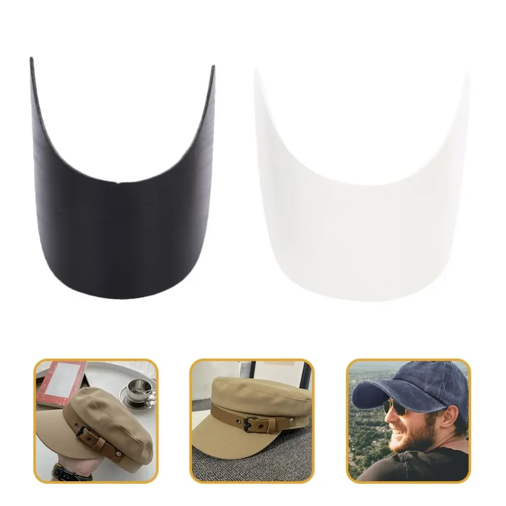 

10pcs Form Brims Hat Replacement Brim Brim Accessories Peaked Visor Plastic Hat Bump Liner Plug-in Insert Hat Brim Visor Hat