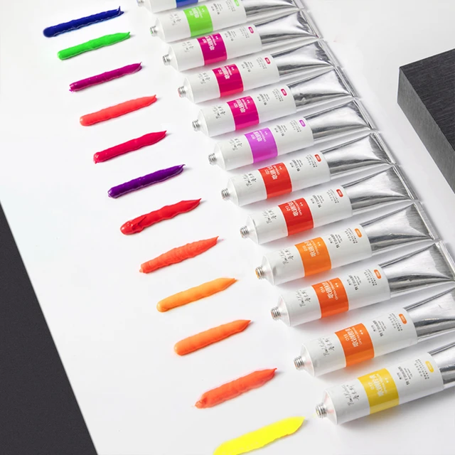 Acrylic Paint Tubes - 50 Colors