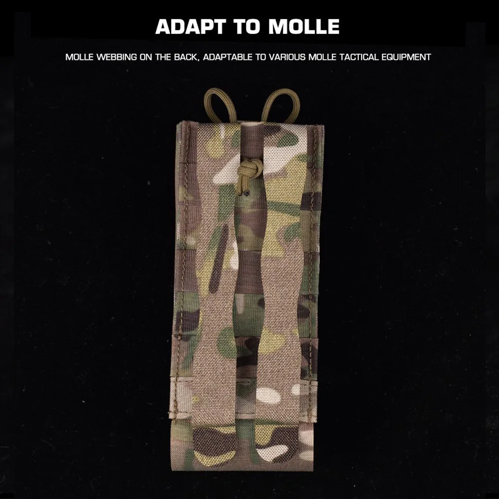Radio Walkie Talkie Pouch MPU5 PRC163 152 148 Lightweight Universal Tactical Molle Pouches Interphone Bag for Airsoft Hunting 4