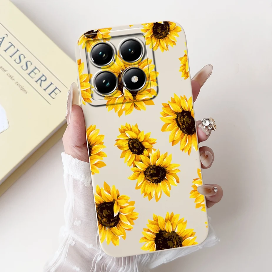 Luxury Sunflower Cartoon Girls Soft Silicone Phone Case