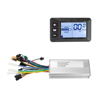Controller Brushless per Bici Elettrica BSEVB con Display LCD S886 24V 36V 48V, Accessori per Biciclette Elettriche e Scooter 24-48V 50