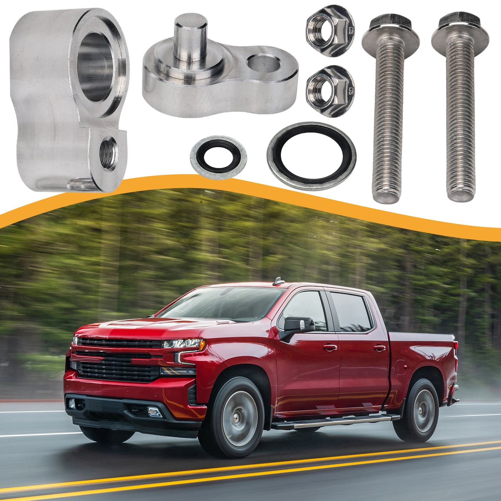 Aluminum Rear Air Conditioning Block Off Kit for Vehicle AC