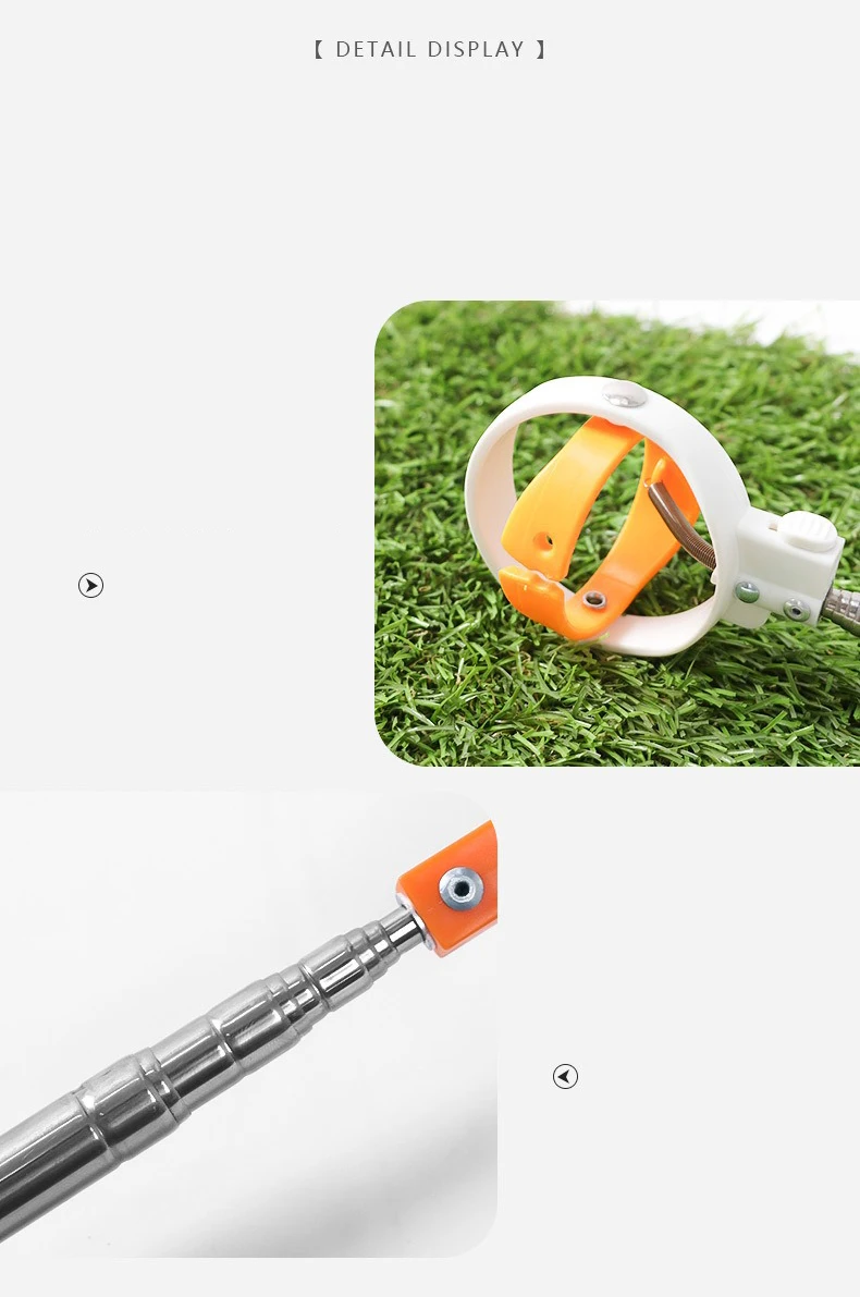 Golf Ball Retriever Golf Ball Pick Up Tools Stainless Steel Shaft Scoop Automatic Locking Picker Portable Golf Ball Catcher