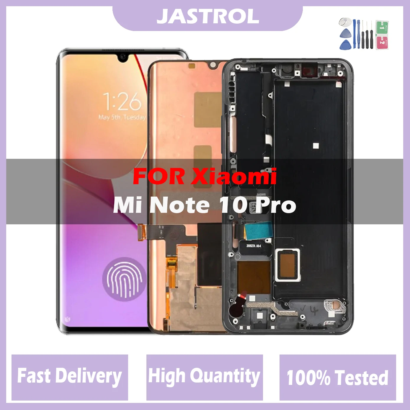 Originale Per Mi Note 10 Pro Display Xiaomi Mi Cc9 Pro Lcd Frame Amoled Mi Note10 Lite Display Muslimah Touch Screen Digitizer