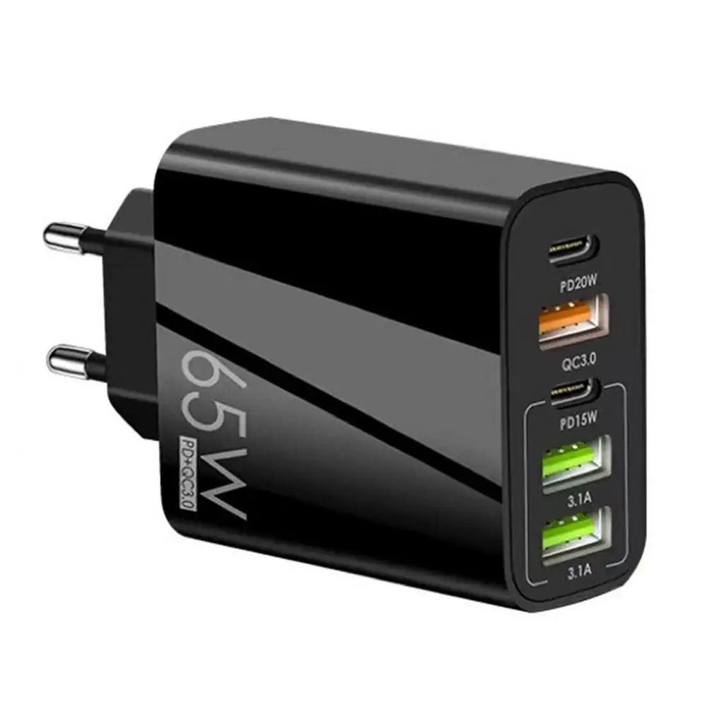 Зарядное устройство USB 65 Вт, быстрая зарядка 3,0 для телефона, адаптер  для iPhoneHuawei, планшета, портативное настенное зарядное устройство для  мобильного телефона, быстрая зарядка для ЕС, США, Великобритании |  AliExpress