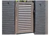 aluminum slat gate single pedestrian walkway door 3