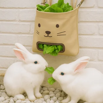 Hanging Bunny Hay Feeder Bag 1