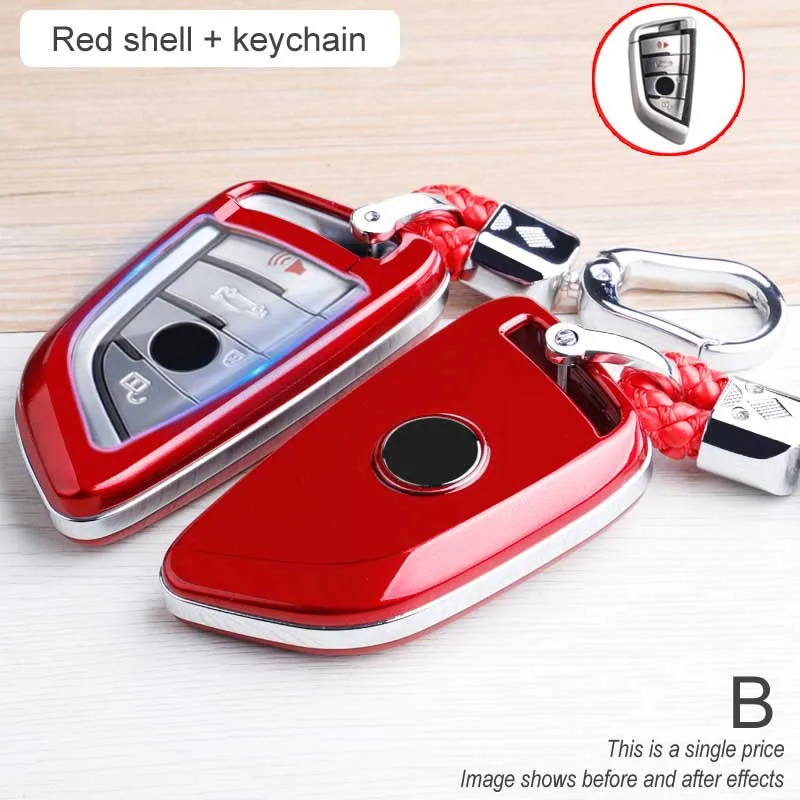 Copertura Della Cassa Chiave dell'automobile Borsette Per BMW G20 G30 E46 E60 E90 X3 X5 X6 F15 F16 F45 F46 7 Serie G11 F48 F39 Protezione Auto Portachiavi - S904d976cbe7e40c39460831e1532ec5fP