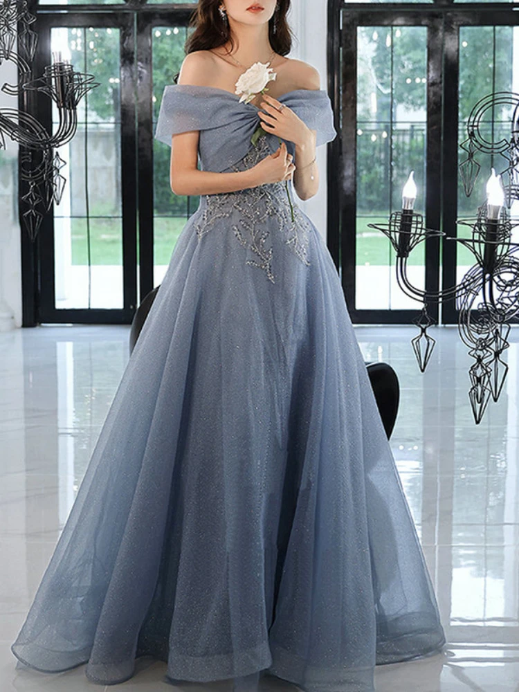 

New Evening Dresses 2024 Women's Dress Wedding Prom Gown Robe Elegant Gowns Formal Party Long Luxury Suitable Request Occasion