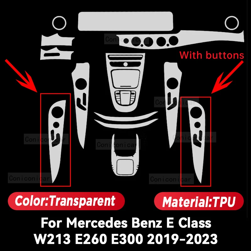 WADRI Auto-Armlehnenmatten, für Benz E-Class W2112019-2023