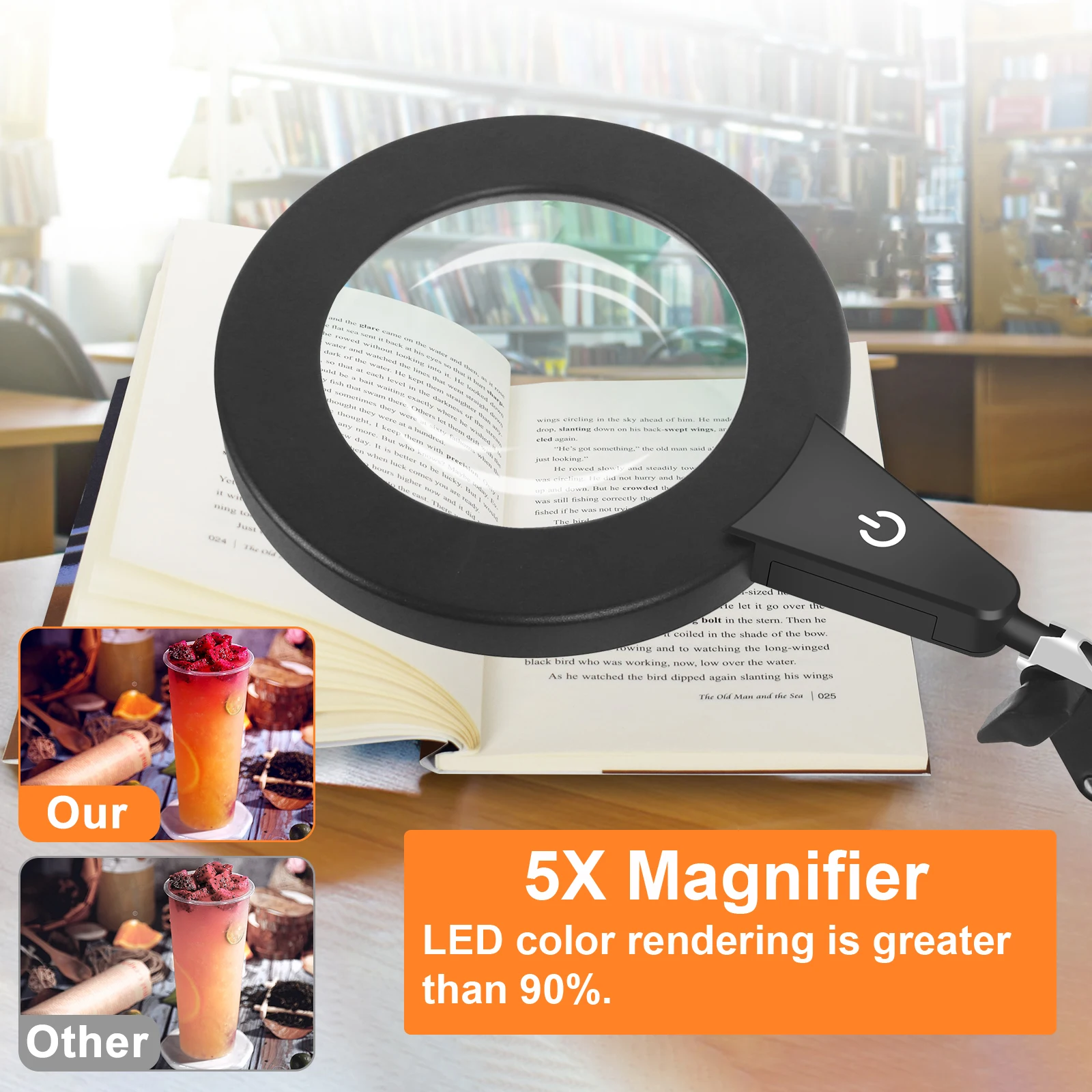 10X 8X 5X 3X LED Magnifying Glass Stand With Light Lamp Hands Free Magnifier  for Magazine Reading Hobbies & Craft Inspection - AliExpress