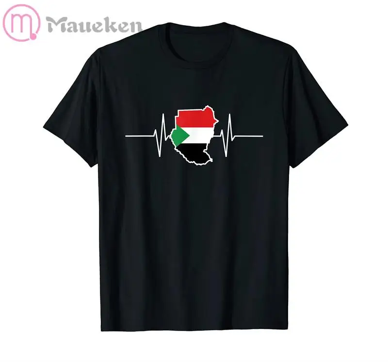 T-shirt Sudan Stemma Tee Bandiera souvenir Khartoum Maglietta T-shirt Sudan Stemma Tee Bandiera souvenir Khartoum Maglietta