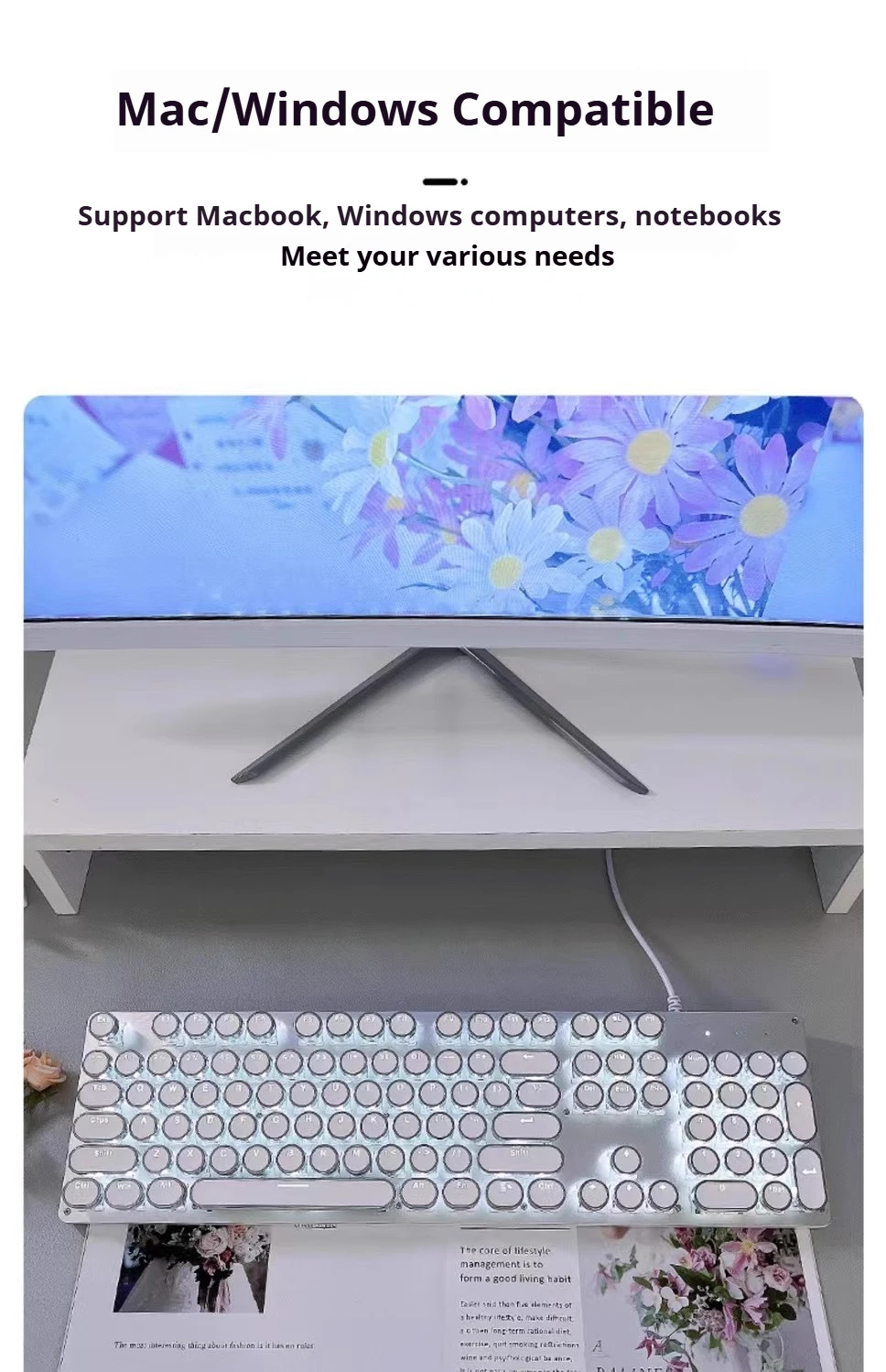 104 keys mechanical keyboard for PC