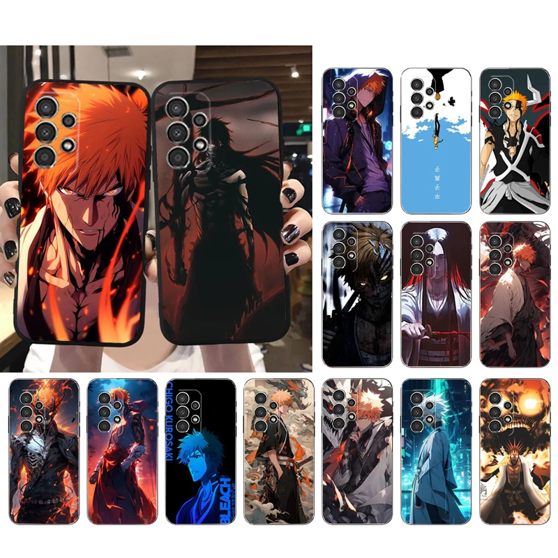 

Phone Case For Samsung A73 A13 A14 A32 A71 A33 A52 A53 A72 A51 A22 A23 A34 A54 A52 Bleach Anime Ichigo Kenpachi Shell
