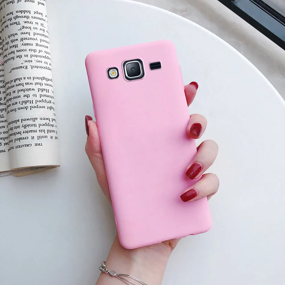 Vibrant Candy Color Silicone Phone Case - Matte Soft TPU Cover