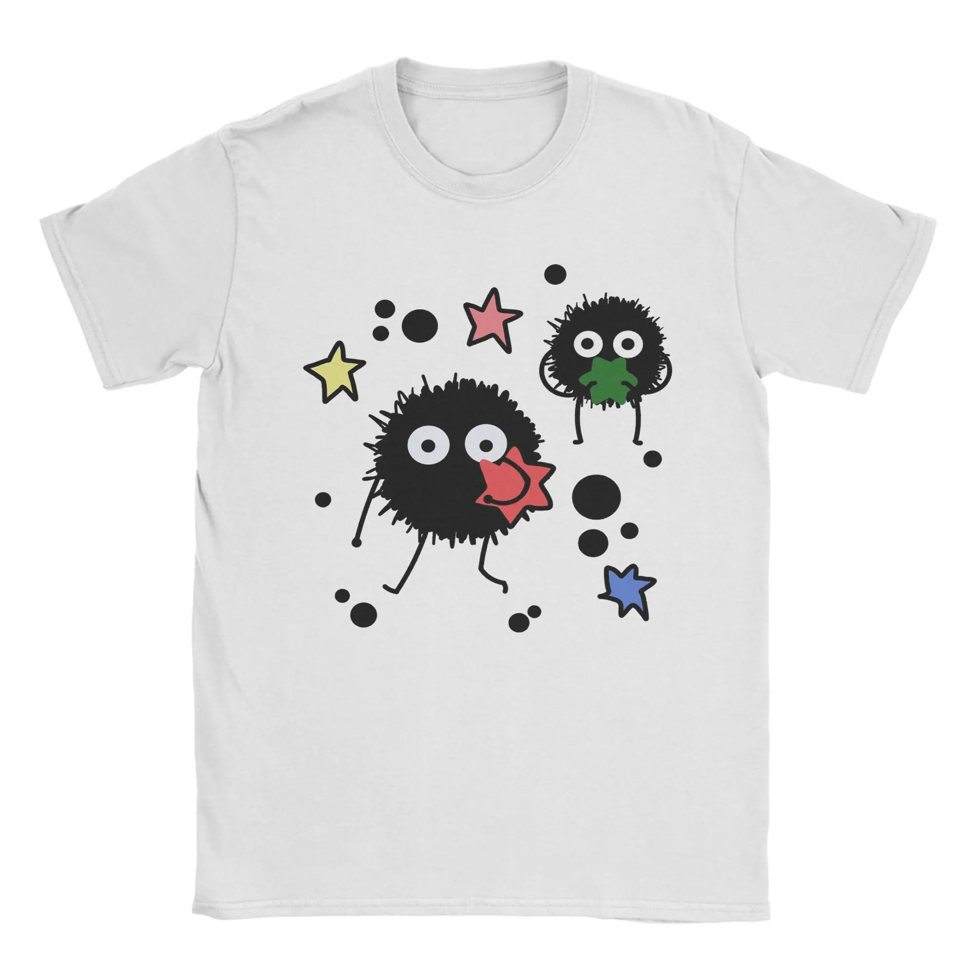 Vintage Totoro-Inspired Graphic Cotton T-Shirt - Fun & Casual Crewneck Tee