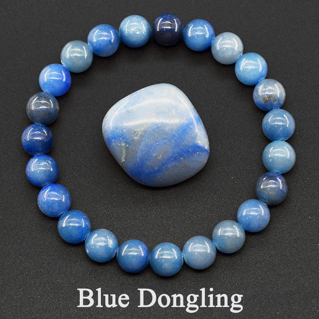 Original Reiki bleu Apatite perles Bracelet hommes femmes naturel Lapis Lazuli améthyste jaune oeil de tigre pierre perles Bracelet bijoux