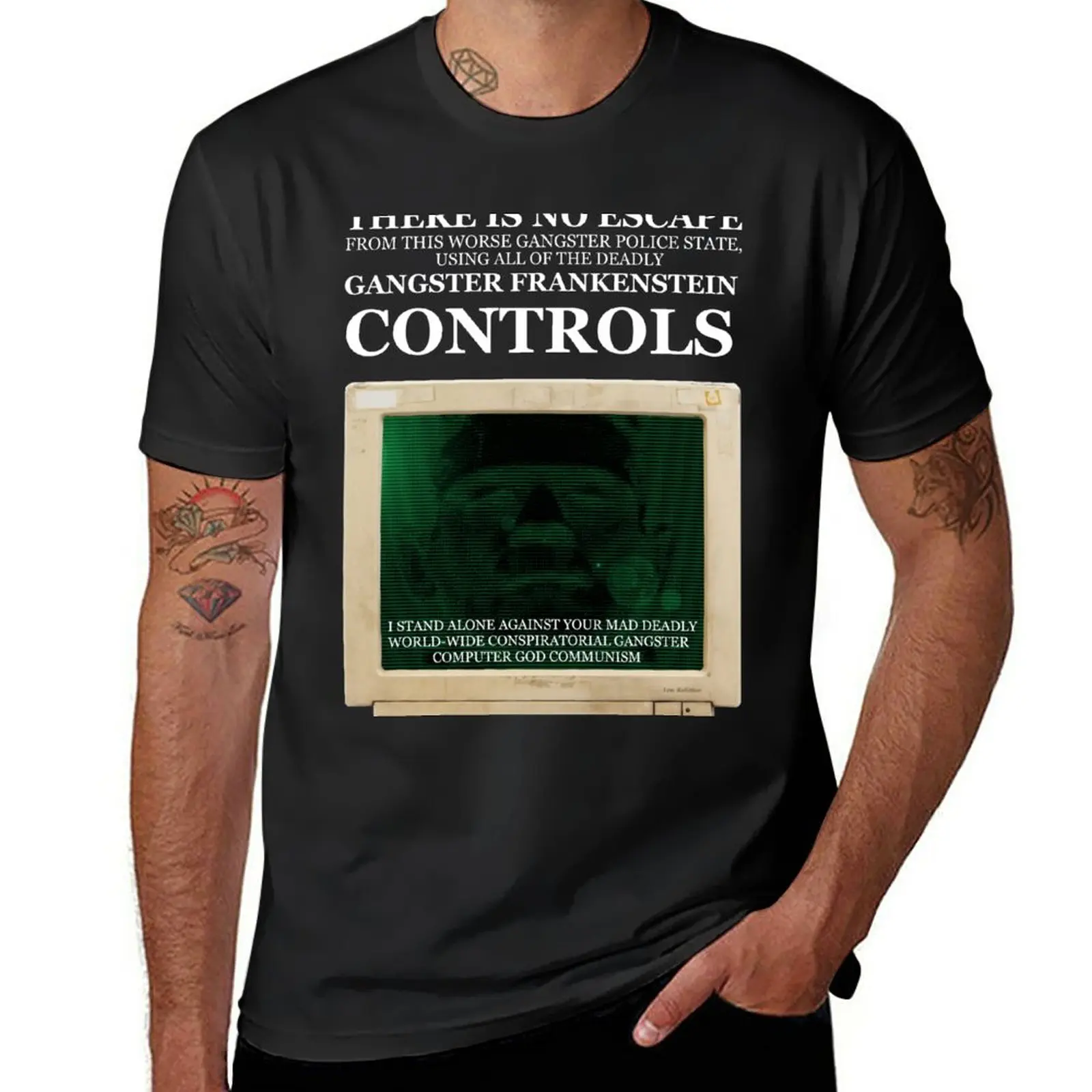 

New Gangster Computer God T-Shirt boys t shirts custom t shirts man clothes t shirt men