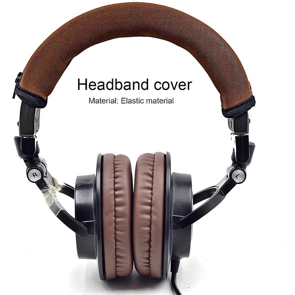 For Audio Technica ATH MSR7 M50X M40X M30 M20X Zipper Headphone Protector Sleeve Cushion Pad Headband