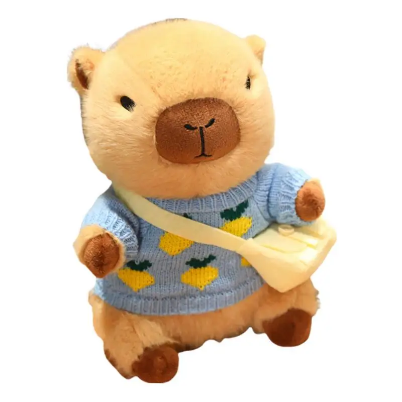 

Мягкая игрушка capyучитыра, милая кукла, плюшевые животные капибара, 9 дюймов, свитер, кукла капибара, плюшевая подушка, плюшевые игрушки, капибара, плюшевые игрушки