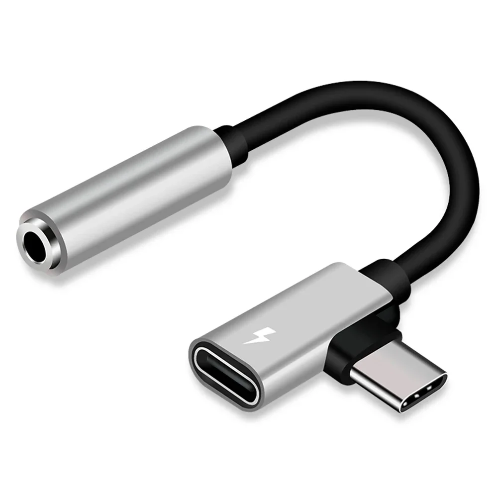 Universal USB-C to 3.5mm Audio Splitter and Charger Adapter