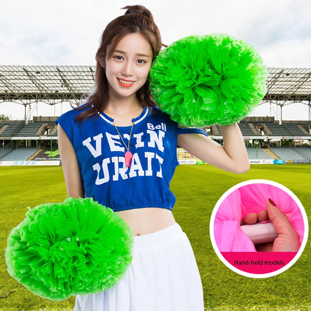 Cheerleading Pom Poms, Hand Flowers Cheerleader Pompoms for Sports Cheers Ball Dance Fancy Dress Night Party