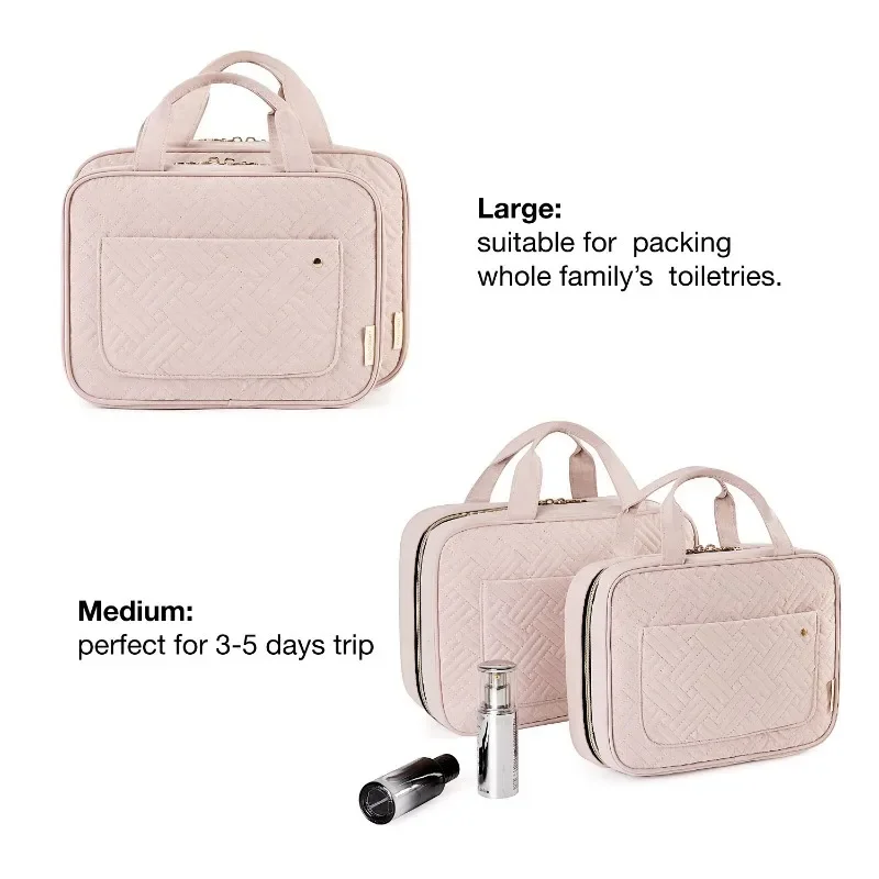 ZEXEF Travel Organizer Hanging Toiletry Bag Men Bathroom Large Portable Storage Box Waterproof Cosmetic Case for Makeup Women 2