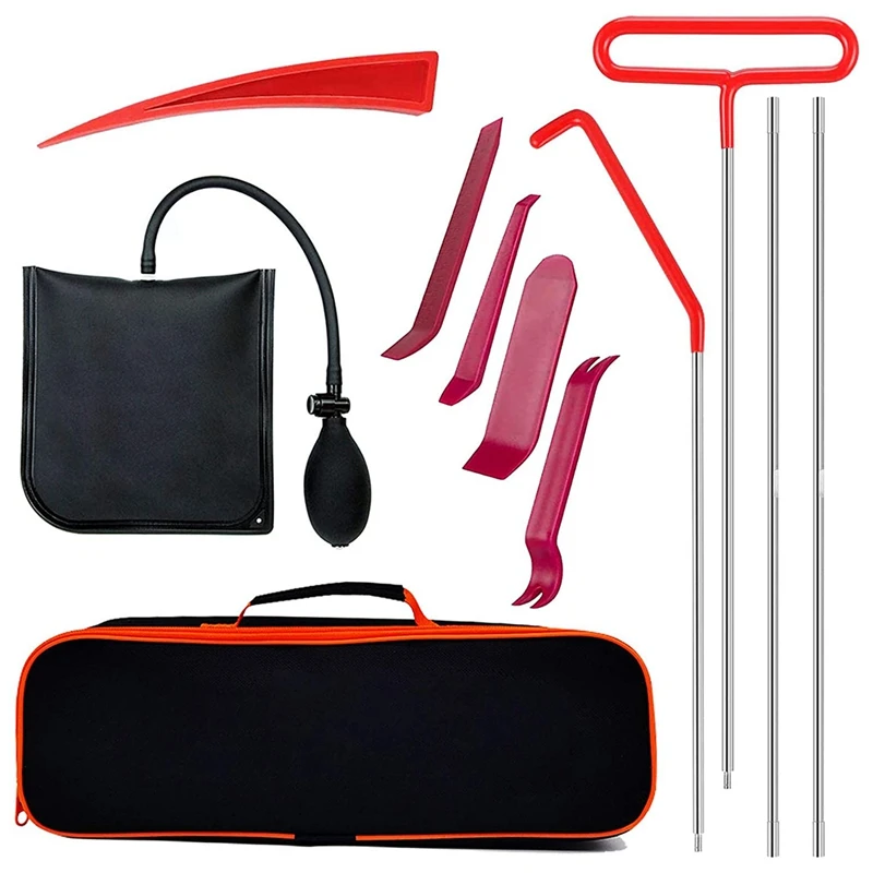 

Full Professional Car Tool Kit,With Long-Distance Clutch,With Air Bag Bag Pump, Non-Friction Wedge, Suitable For Car