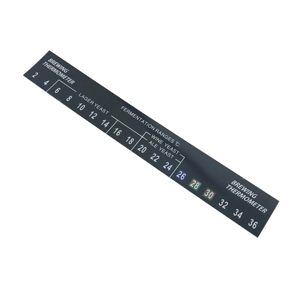 Self Adhesive Thermometer Digital Stick Thermometer 2-36 ℃ Fermentor LCD Thermometer Home Brewing Beer Spirits Wine Temperature
