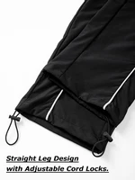 Pantalon de sport tendance pour hommes avec lignes, pantalon de course, d'entraînement, de gymnastique, avec poches latérales, pantalon de survêtement athlétique respirant à séchage rapide 6