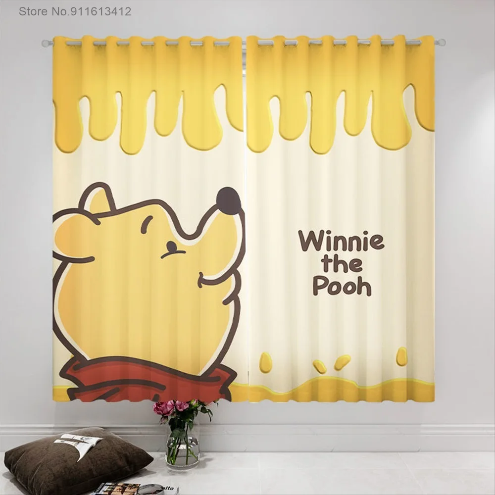 

Disney Winnie The Pooh Blackout Curtain Cartoon Bedroom Decor Window Drapes Custom Size Kids Gifts Home Textiles