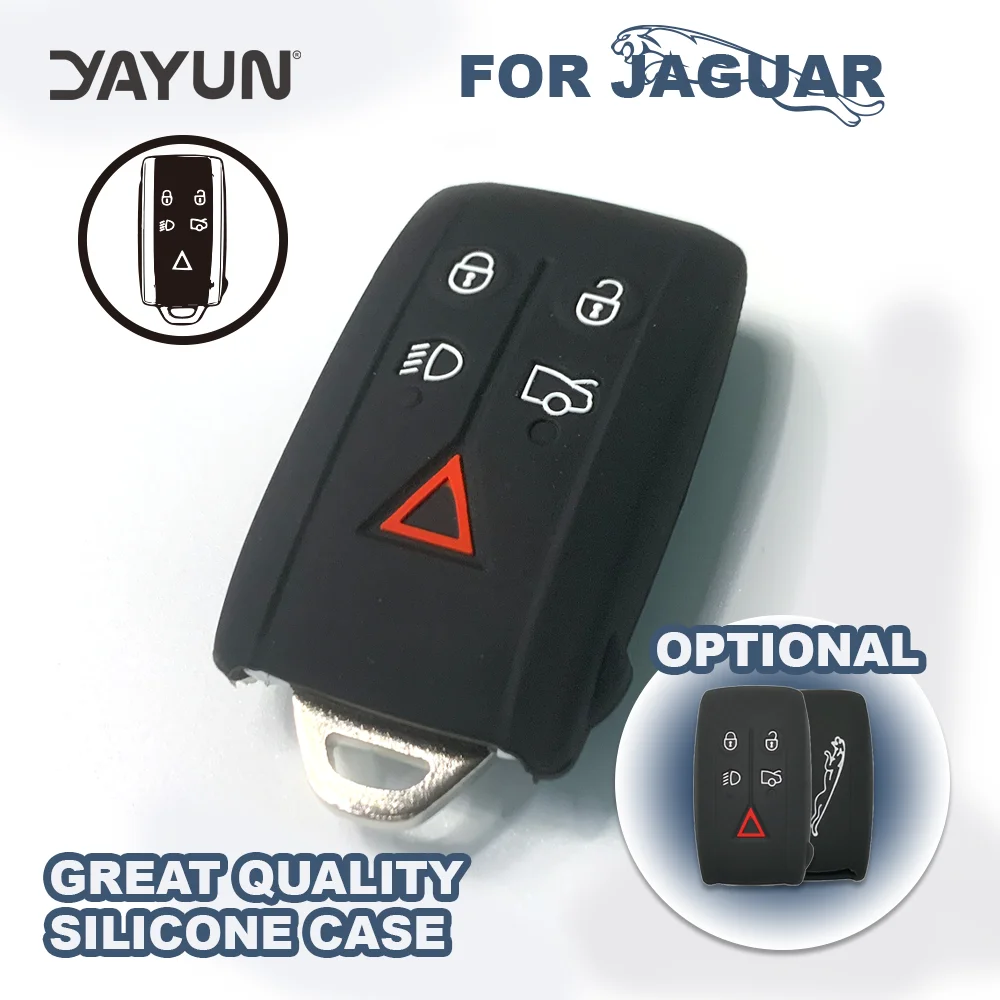 Car Key Blank Remote 5 Buttons Smart Car Remote Key Fob Shell For Jaguar XF 2007-2012