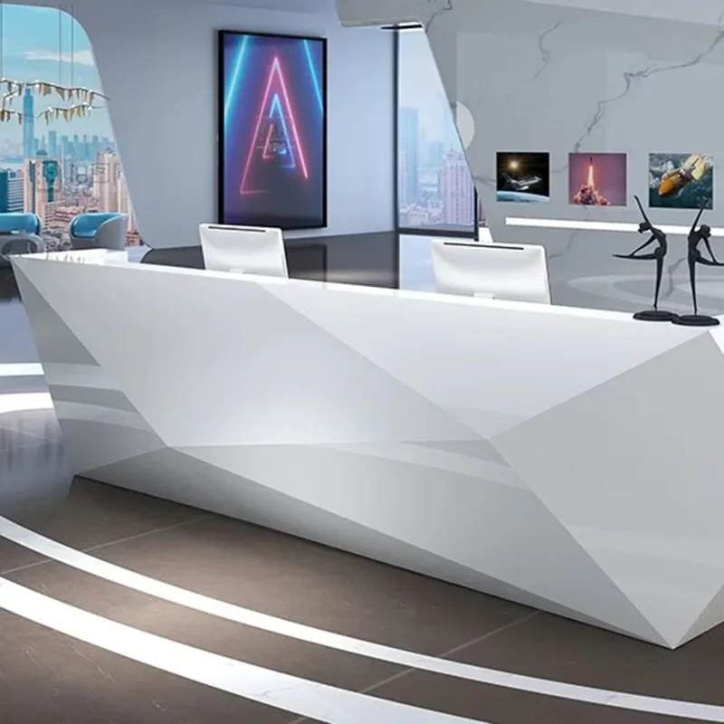 Restaurant Front Desk Table Shop Counter Help Hairdressing Reception Furniture Bank Minimalist Bakery Modern Beauty Salon Bar