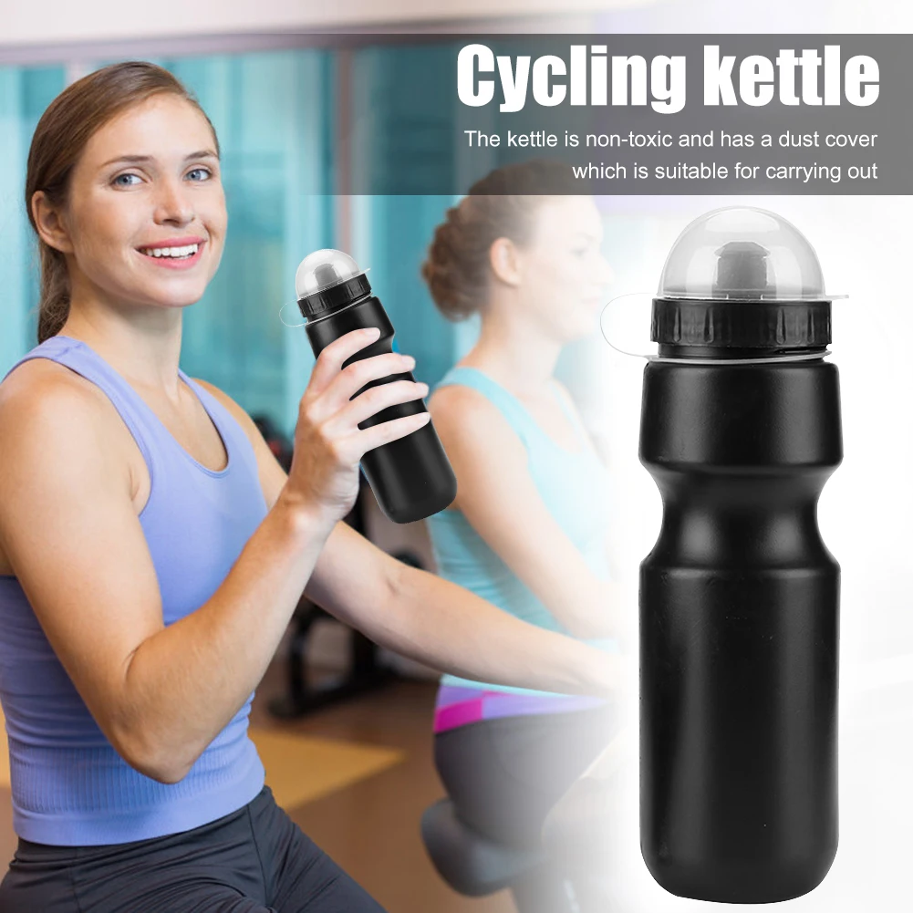 650ML Portable Outdoor Sports Water Bottle with Dust Cover Mountain Bike Kettle