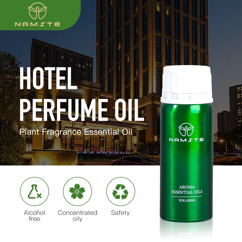 Namste-hotel Perfume Oil Óleos Essenciais para Difusor Alta Concentração Fragrância para Sala Ambientador para Casa Comercial 100ml