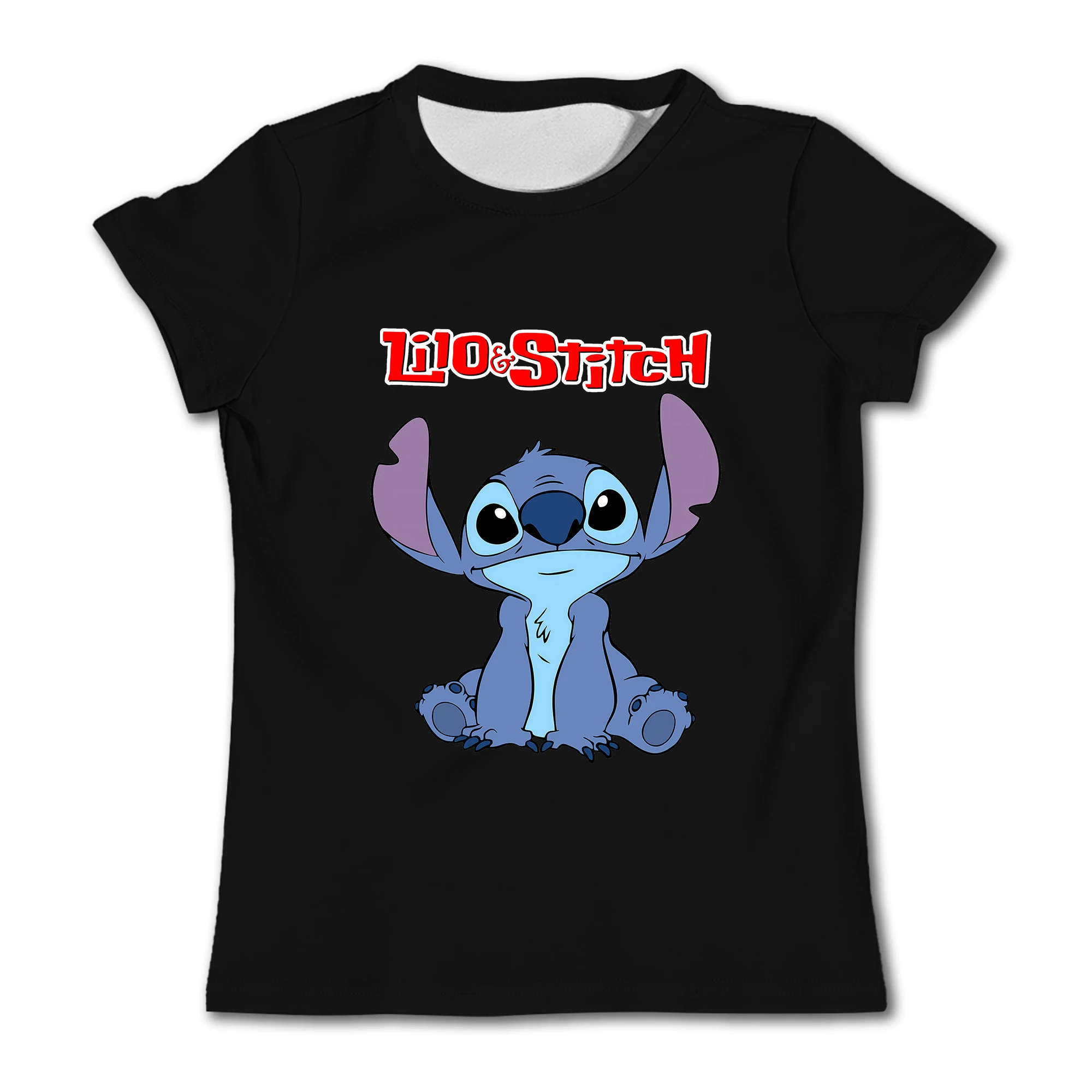 Baby Cotton T Shirts Kids Girls Clothes T-shirt Cute Stitch T-shirts Cartoon Children's Clothing Baby T-shirt Child Girl Tops 3