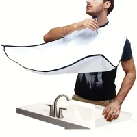 Man Shave Beard Apron Black Hair Shave Apron Ib Trimmer Holder Beard Catcher Waterproof Household Household Cleaning Tools 2