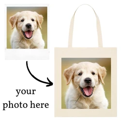 Personalized Multi - Color Tote Bags with Custom Logo and Text Print - Bulk Order (White)