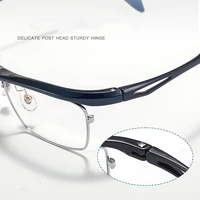 Очки HDCRAFTER мужские 180° °   Откидная оправа для очков для чтения по рецепту из титанового сплава, оптические очки с рецептами, женские очки — изображение 5