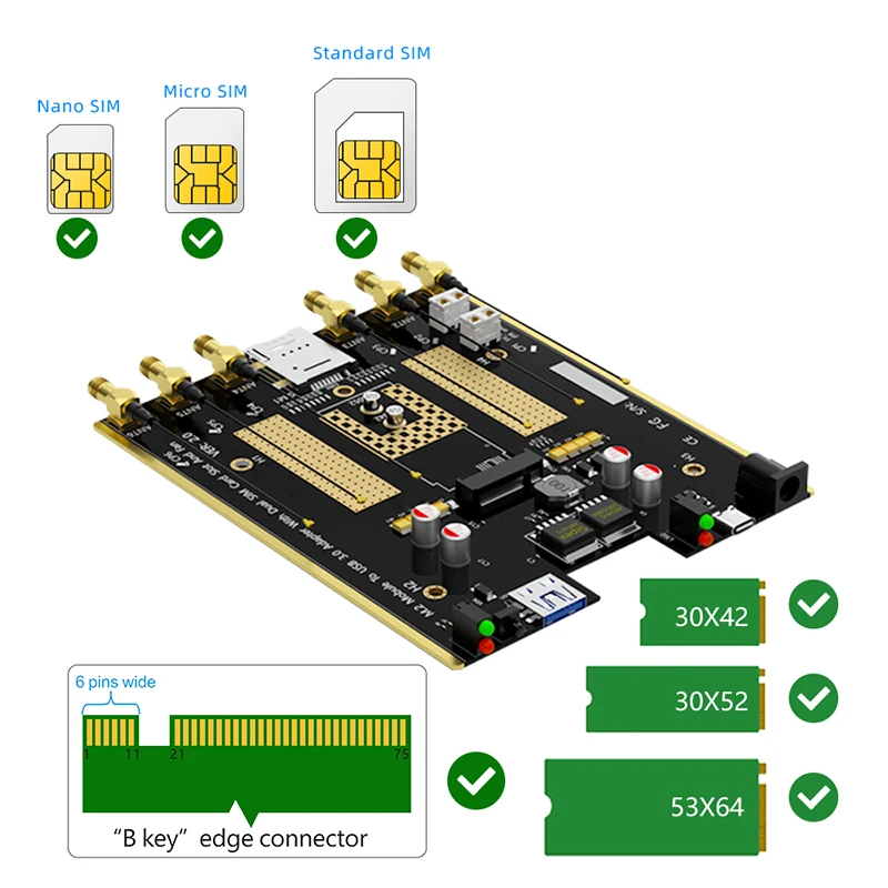 Riser cartão sem fio, Dual Cooler Fan,