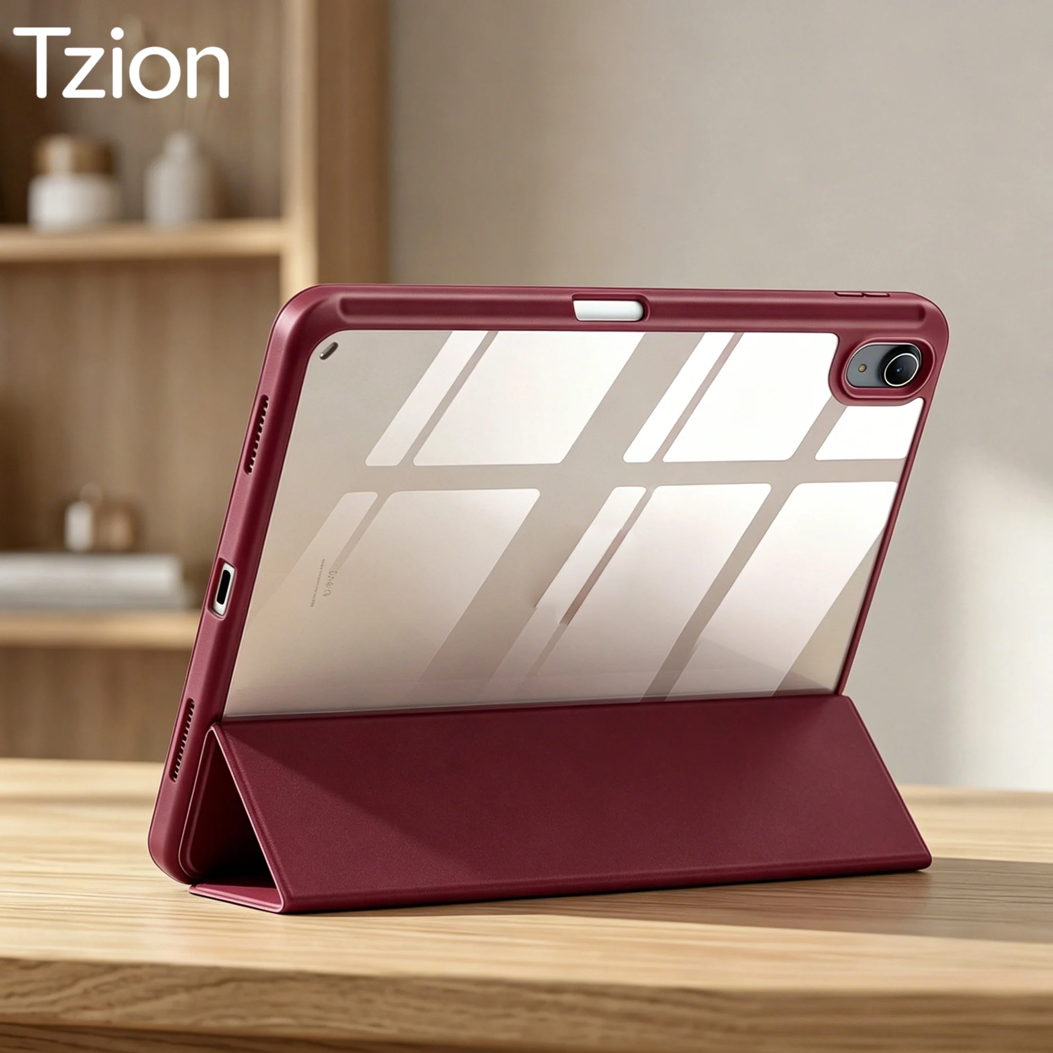 For Apple iPad (A16) 11th 11'' 2025/10th 10.9'' 2022 Generation Case with Pencil Holder, Hybrid iPad 11 10 Case with Clear Back