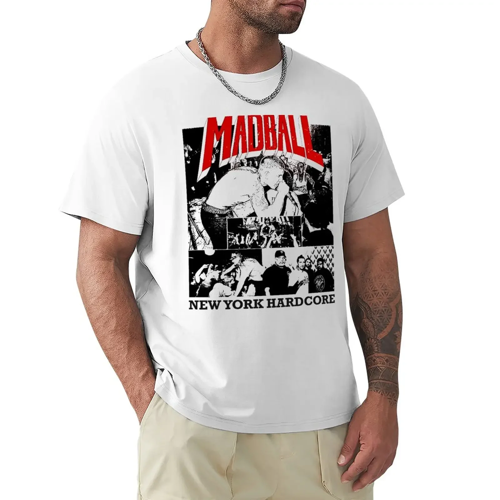 T-Shirt Madball New Edition Blanks Fruit Of The Loom Magliette Da Uomo