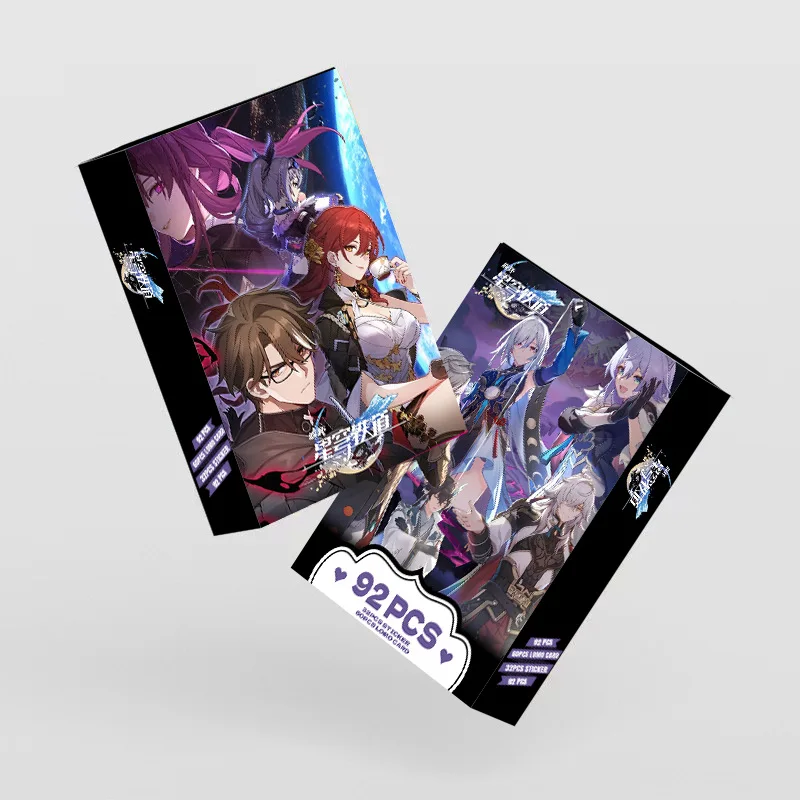 Anime Honkai: Star Rail Photo Cards Lomo Cards Stickers 92pcs/Set Fans Gift