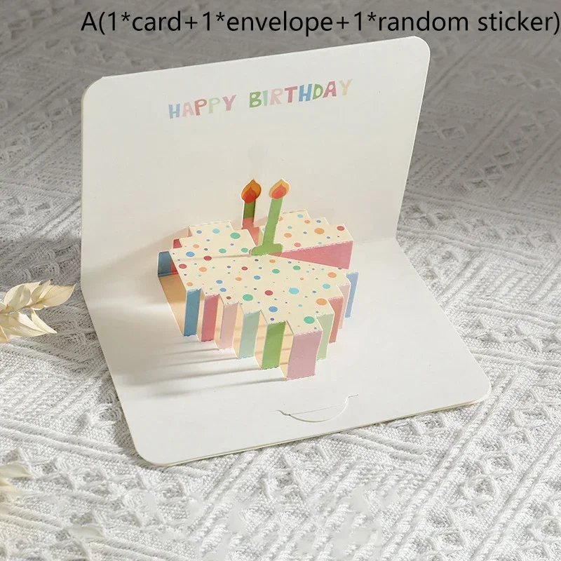 3D Pop-Up Birthday Card with Envelope - Perfect Party Gift