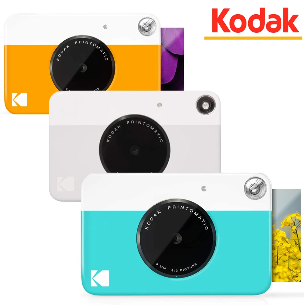 Genuine Kodak PRINTOMATIC Instant Camera Digital Instant Printing Camera ZINK Inkless Printing Color Photo Paper +40 Films Set